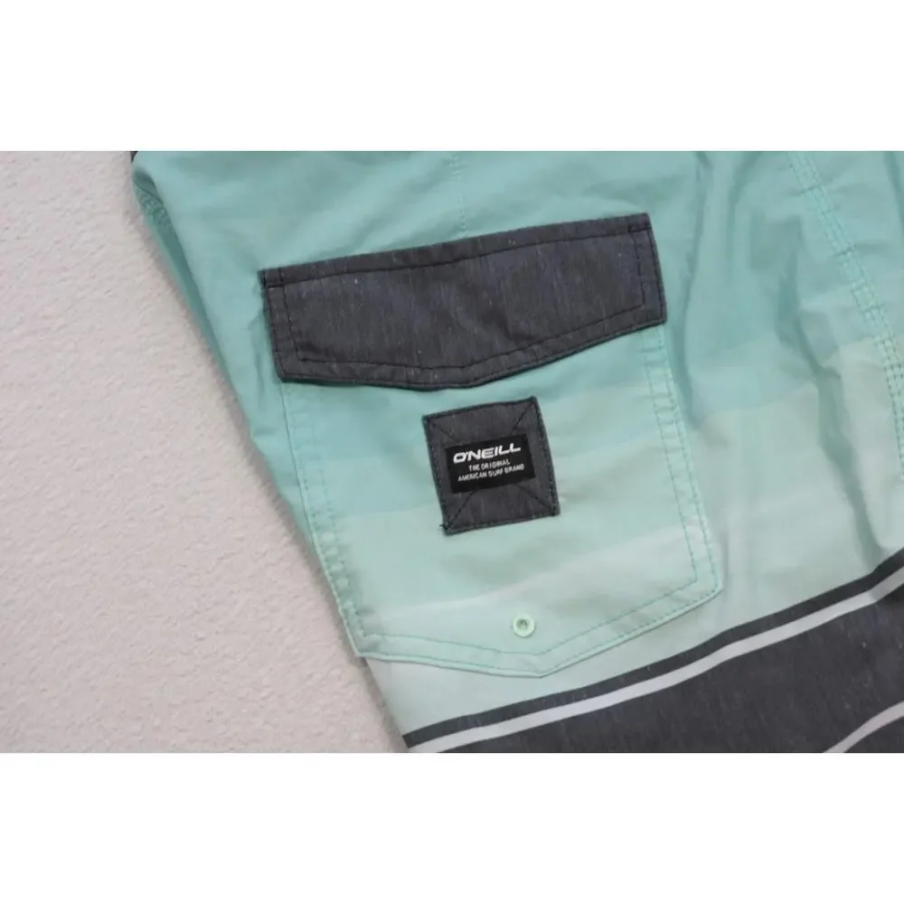 Oneill Board Shorts Striped Athletic Surf‎ Performance 5.5